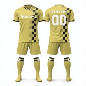 Nuevo Diseño de Uniforme de Fútbol Colorido, Uniforme de Equipo Personalizado de Alta Calidad, Transpirable, de Poliéster, Corto, Estampado, Unisex para Adultos - Product Image 1