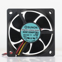 Nuevo Ventilador de Refrigeración Original Sunon 5V 24V 48V DC12V 0.7W AC EC 6025 60X60X25MM 6CM con Suspensión Magnética Silenciosa de Tres Cables KDE1206PTB3