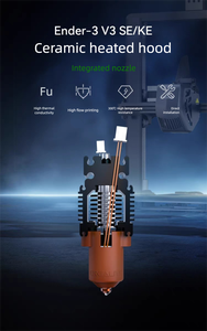 Kit de actualización Hotend de cerámica original <span class=keywords><strong>para</strong></span> Creality <span class=keywords><strong>Ender</strong></span> <span class=keywords><strong>3</strong></span> V3 SE KE conjunto de boquilla integrada de alta temperatura accesorios de impresora 3D - Product Image 3