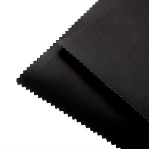 Tela Ecológica Negra de Poliéster 100% Tejida con Revestimiento de TPU en una Cara, Termosellable y Resistente a Desgarros para Fundas de Mochilas y Equipaje - Product Image 1