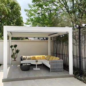 <span class=keywords><strong>Tente</strong></span> de pergola <span class=keywords><strong>solaire</strong></span> extérieure en aluminium Gazebo de jardin protégé contre les UV avec des caractéristiques électriques imperméables - Product Image 4