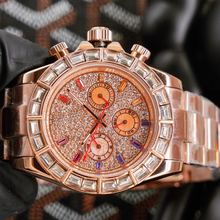 Custom Design Watches Male Clock Sport Luxurious Strap Chronograph Watches Men Wrist japan movt quartz watch stainless steel