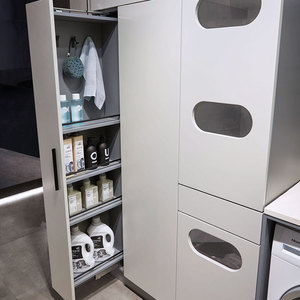 Gabinetes de <span class=keywords><strong>Lavandería</strong></span> y Baño Modernos OPPEIN en Gris Mate Claro - Product Image 5