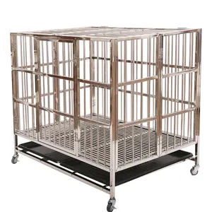 Large Dog Pet Cages Design Outside Portable Stainless Steel New Custom Logo Carton Solid Sustainable