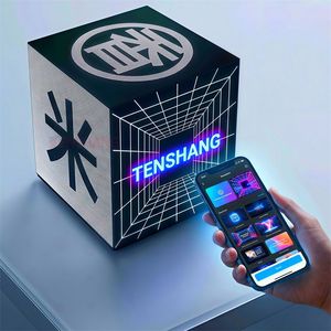 Pantalla LED Cúbica TENSHAN para Decoración de Escaparates, Cabinas de <span class=keywords><strong>Fotos</strong></span>, Centros Comerciales, Efecto Dinámico 3D, Control por Aplicación, Fácil Actualización de Contenido - Product Image 1