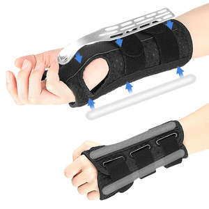 Yeni Ayarlanabilir Bilek Desteği Çıkarılabilir Alüminyum Atel Nefes Alabilen File Kompresyon Bandı Avuç İçi Desteği Spor Bilek Sabitleyici - Product Image 2