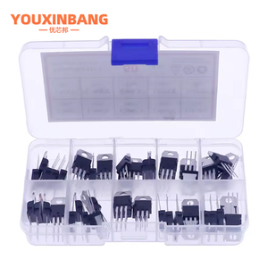 50 cái 10-giá trị lm317t Transistor Assortment kit điều chỉnh điện áp ICS bao gồm l7805 l7806 l7808 l7809 l7810 l7812 l7815 l7818 - Product Image 2