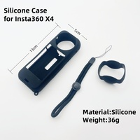 Juego de Protección Todo en Uno para Insta360 ONE X4 - Funda de Silicona, Tapa de Lente de Silicona y Protectores de Lente de Vidrio Óptico Templado