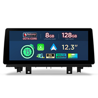 Player Stereo Mobil Android 12,3 Inci 8+128GB untuk BMW X1 F48 (2018-) Sistem EVO Snapdragon 680 Layar 2K Global 4G CE-XTRONS