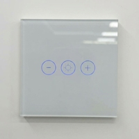 Interrupteur intelligent à variation d'intensité Tuya WiFi Zigbee, panneau tactile en verre, compatible avec Alexa et Google Assistant, commande vocale, Smart Life