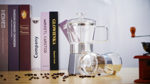 Cafetera espresso Moka Pot de aluminio con estufa y cafetera espresso - Product Image 6