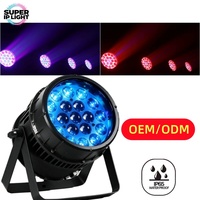 Projecteur LED RGBW 19x10W IP65 étanche 8-35 °   Zoom pour événements extérieurs, mariages et spectacles sur scène