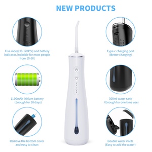 เครื่องทำความสะอาดช่องปากแบบพกพา รุ่นใหม่ล่าสุด ไร้สาย ชาร์จผ่าน USB พร้อมระบบทำความสะอาดฟันด้วยน้ำ มาตรฐาน IPX7 - Product Image 3