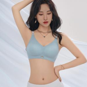 Soutien-gorge sans couture anti-affaissement de haute qualité, avec lettres tricotées, ajustable, effet push-up, sans armatures, pour petites poitrines - Product Image 2
