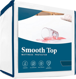 Drap <span class=keywords><strong>de</strong></span> lit protecteur lisse hypoallergénique 100% Protège-matelas imperméable - Product Image 1