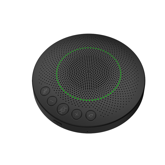 Portable Wireless USB Conference Speakerphone with 360 Voice Pickup Microphone Video Conference System for Medium-sized Rooms