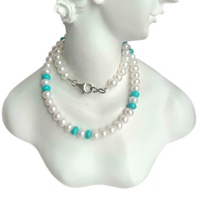 Collier de pierres précieuses fait à la main en argent Sterling 925, huître Turquoise, quartzite rouge, Orange, grenat de mandarine