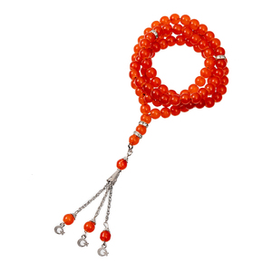 A-Didi/Stock Disponible al por Mayor/OEM - Tasbih Islámico de Ágata Artificial de 8mm99, Cuentas de Oración Musulmanas - Product Image 1
