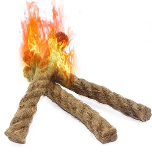 Cuerda extralarga de 8 pulgadas para suministros de emergencia, utensilio <span class=keywords><strong>Tinder</strong></span> Natural, supervivencia, fuego - Product Image 3