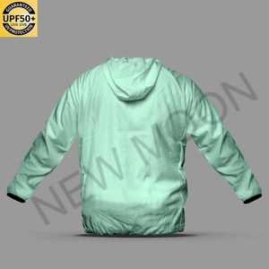 Custom Logo Lightweight Solid Color <b>Windbreaker</b> Quick Dry UV Protection Outdoor Casual Jacket Mens Sportswear - Product Image 2