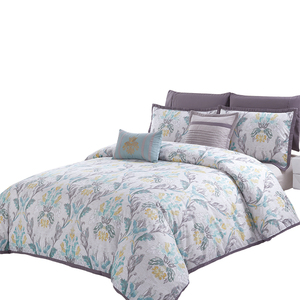 Bộ Chăn Ga Trải Giường Vải Dệt Hoa Cao Cấp, Tấm Microfiber Chắp Vá Thiết Kế Hiệu KOSMOS - Product Image 3