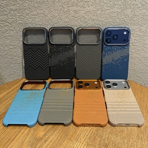 เคสโทรศัพท์แม่เหล็กเนื้อคาร์บอนไฟเบอร์สุดหรูสำหรับ iPhone 17 14 15 16 Pro Max 17 Air รองรับการชาร์จไร้สาย  วัสดุ PC แข็ง ป้องกันแรงกระแทก - Product Image 2