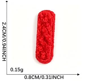 Patch brodé en polyester de Chine, étiquette brodée pour serviette, patch brodé original de 26 lettres, accessoires vestimentaires, DIY Bullet Journal - Product Image 2