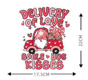 Diseños de vinilo de transferencia de calor DTF personalizados para el Día de San Valentín para camisetas pegatinas de camiseta con impresión de transferencia de calor de pantalla - Product Image 5
