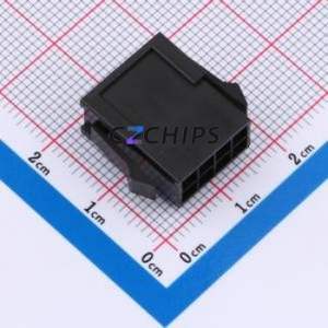 43020-8R Housing (Wire-to-Board / Wire-to-Wire) P=3mm Connector ( Jack Structure: 2x4P )( Pitch: 3mm )( Row Spacing: 3mm ) - Product Image 2