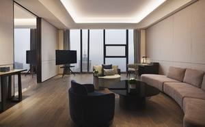 Набор для спальни в отеле, Современная однотонная мебель для спальни, деревянные стены, металлическая ткань, 5-звездочная роскошь, современный, сделанный на заказ - Product Image 6