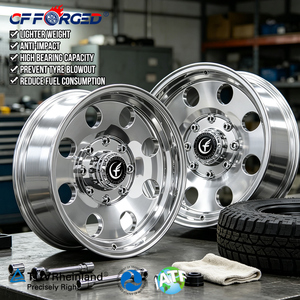 Rines Forjados para Camioneta, 20, 22, 24 Pulgadas, 8x180, 8 Birlos, para Chevy Silverado, GMC Sierra <span class=keywords><strong>HD</strong></span>, Pulidos a Espejo, 8 Orificios - Product Image 2