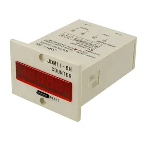 JDM11-6H Resettable 0-999999 LED Display Panel Digital Counter