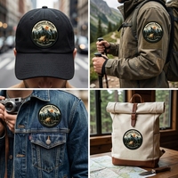 Écussons brodés personnalisés pour vêtements, patchs 3D à thermocoller et à coudre, badges, lettres et logos brodés
