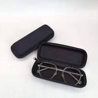 Étui à lunettes classique grande capacité en PU, étui à lunettes de soleil portable avec crochet, étui de rangement en tissu Oxford BX 52036
