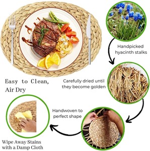 Platos de Bambú Ovalados Tejidos, No Tóxicos, para Servir Comida en Fiestas - Product Image 3