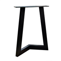 Pieds de table industriels en fer noir en forme de V pour tables à manger et tables basses DIY – Robustes et faciles à installer