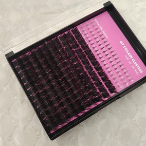 Kit de <span class=keywords><strong>Cils</strong></span> en Grappe DIY en Gros, Marque Privée, <span class=keywords><strong>Cils</strong></span> Volumineux avec Pointes et <span class=keywords><strong>Cils</strong></span> Inférieurs - Product Image 2