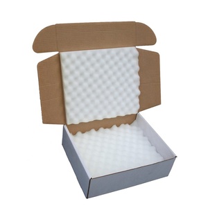 Low Moq Customised Eco Recyclable Small Kraft Shipping Mailer Box With Foam Insert