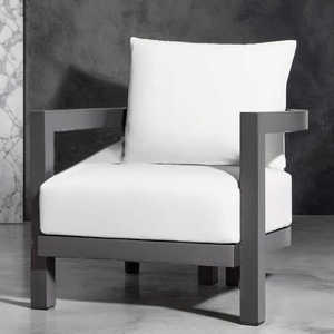 Muebles de aluminio para exteriores, sofá moderno y cómodo, sillón tipo chaise longue - Product Image 1