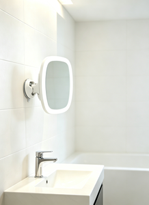 <span class=keywords><strong>Espejo</strong></span> de Maquillaje de Pared con <span class=keywords><strong>Aumento</strong></span> de 10X, 7X y 5X, con Potente <span class=keywords><strong>Ventosa</strong></span>, Luces LED y Personalizable - Product Image 4