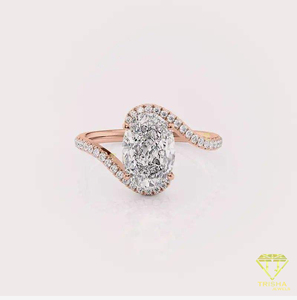 Indian <b>Manufactured</b> Moissanite Engagement Ring for Elegant Bridal Jewelry Engagement Event and Special Moments For Sale - Product Image 5
