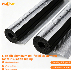 Tubería de Espuma Elastomérica de Celda Cerrada <span class=keywords><strong>con</strong></span> Revestimiento de Aluminio Ecológica y Moderna para Protección Anticongelante en Plomería - Product Image 1