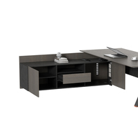 Table en Mdflam au design moderne en PVC GAZELLE Bureau de direction Gestionnaire de meubles Bureau + table basse