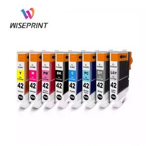 Wiseprint 호환 캐논 CLI 42 CLI-42 CLI42 프리미엄 컬러 잉크 카트리지 캐논 PIXMA Pro-100 프로 100 100S 프린터