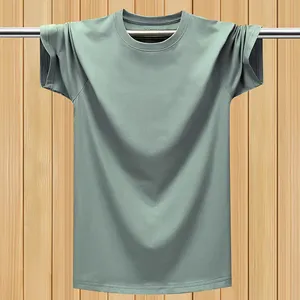 Neues Design Qualität Fitness studio Rundhals ausschnitt Kurzarm Schweres Baumwoll-T-Shirt für Männer