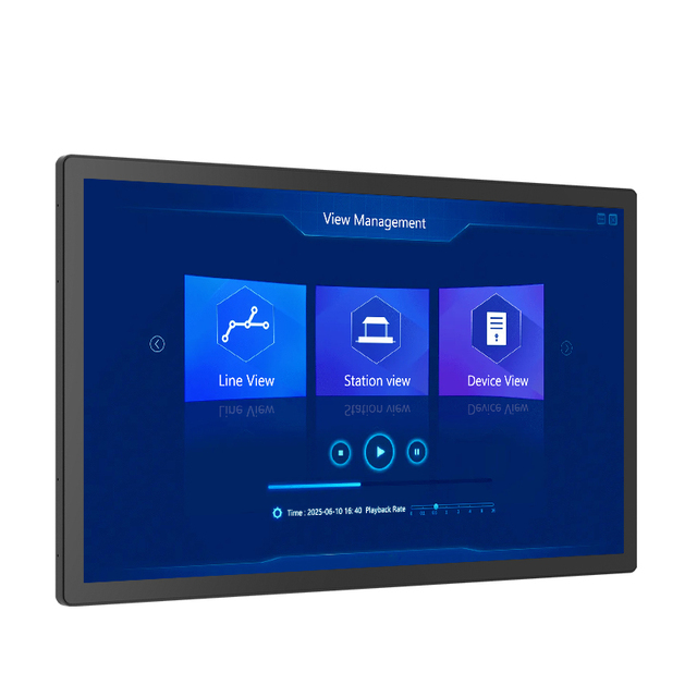 32-inch Industrial PCAP Touch Screen Monitor 1080P FHD IPS Wall-Mounted VGA DVI HD-MI DP IP65 Panel PC for Touch Display Kiosks