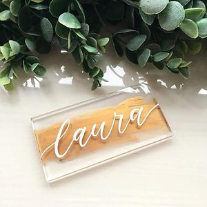 20 PIÈCES En Acrylique Haut de gamme des Cartes de Place pour le Mariage, Clair <span class=keywords><strong>Plexi</strong></span> Plaques Nom Cartes Sièges Cartes Nom D'invité Cartes pour Noël Naissance - Product Image 4