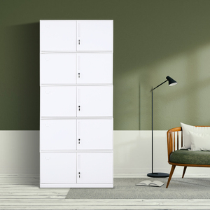 Archivador de Metal Vertical de acero de 5 secciones LUOYANG, muebles de oficina de diseño moderno con archivo de Metal de 5 puertas para uso escolar - Product Image 2