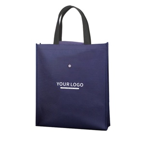 Sacs à bandoulière non tissés jaunes moyens ODM/OEM imprimés, sacs de courses écologiques, sacs fourre-tout décontractés simples en tissu - Product Image 4