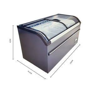 2.5m 미니 가슴 냉동고 도어 교체 가슴 냉장고 및 냉동고 스틸 탑 슈퍼마켓 수평 냉동고 - Product Image 2